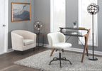 Archer Desk - Walnut Wood, Grey Wood