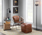 Cobbler Pouf - Brown Leather
