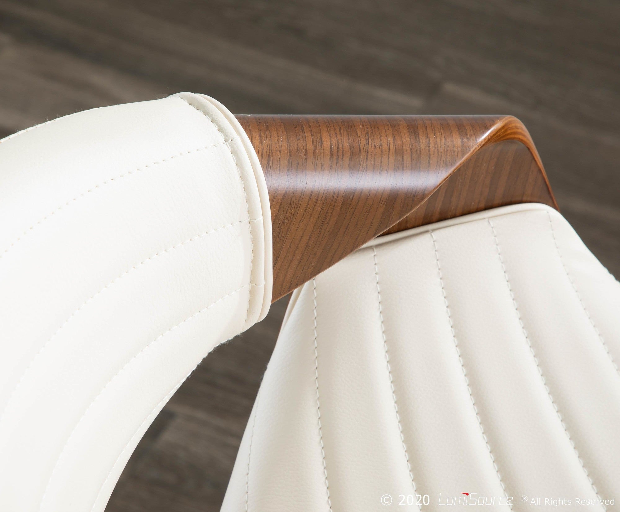Symphony Chair - Walnut Wood, Cream PU