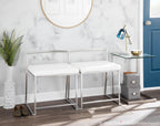 Zenn End Table - Stainless Steel, Glass