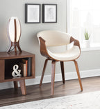 Symphony Chair - Walnut Wood, Cream PU