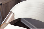 Symphony Chair - Light Grey Wood, White PU