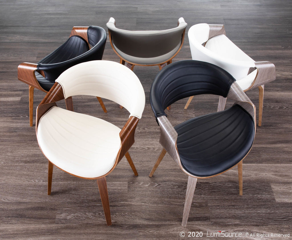 Symphony Chair - Walnut Wood, Pewter Grey PU