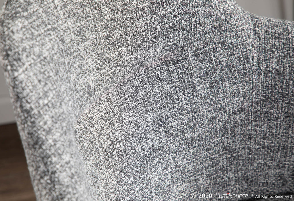 Boyne Chair - Black Metal, Grey Noise Fabric