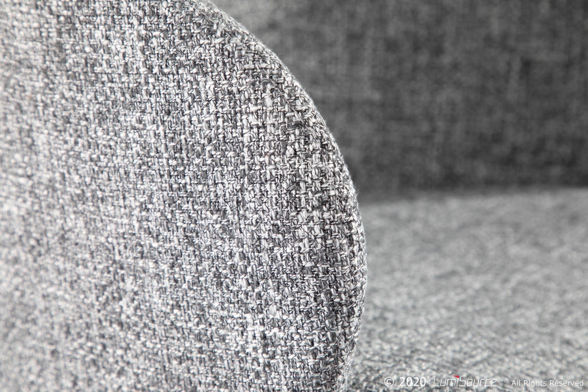 Boyne Chair - Black Metal, Grey Noise Fabric