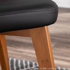 Bocello Chair - Walnut Bamboo, Black PU