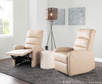 Dormi Recliner Chair - Beige PU