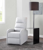 Dormi Recliner Chair - Light Grey/taupe PU