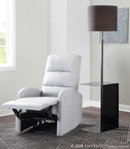 Dormi Recliner Chair - Light Grey/taupe PU
