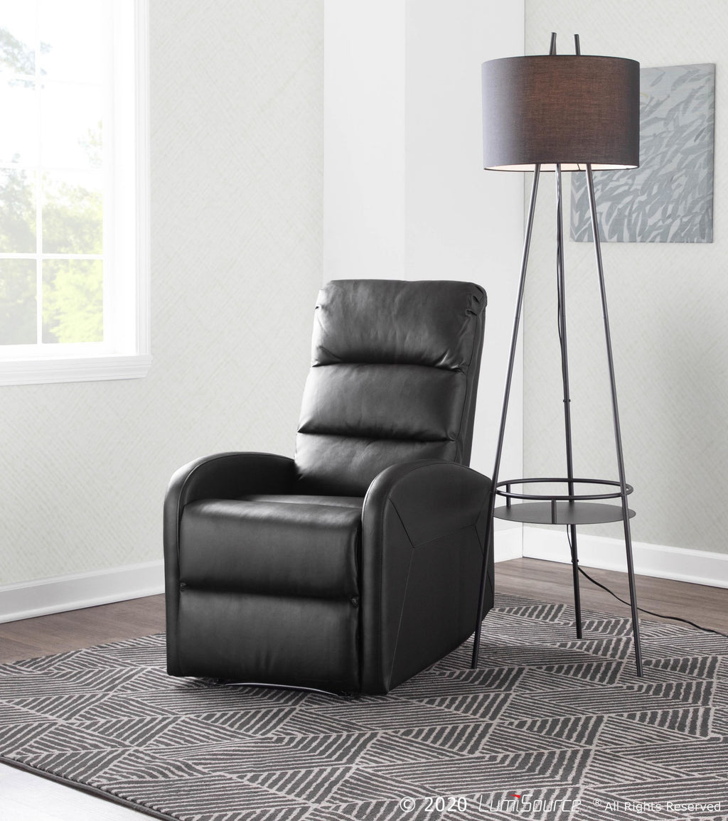Dormi Recliner Chair - Black PU