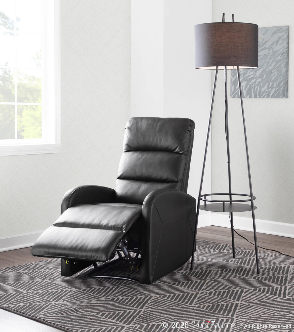 Dormi Recliner Chair - Black PU