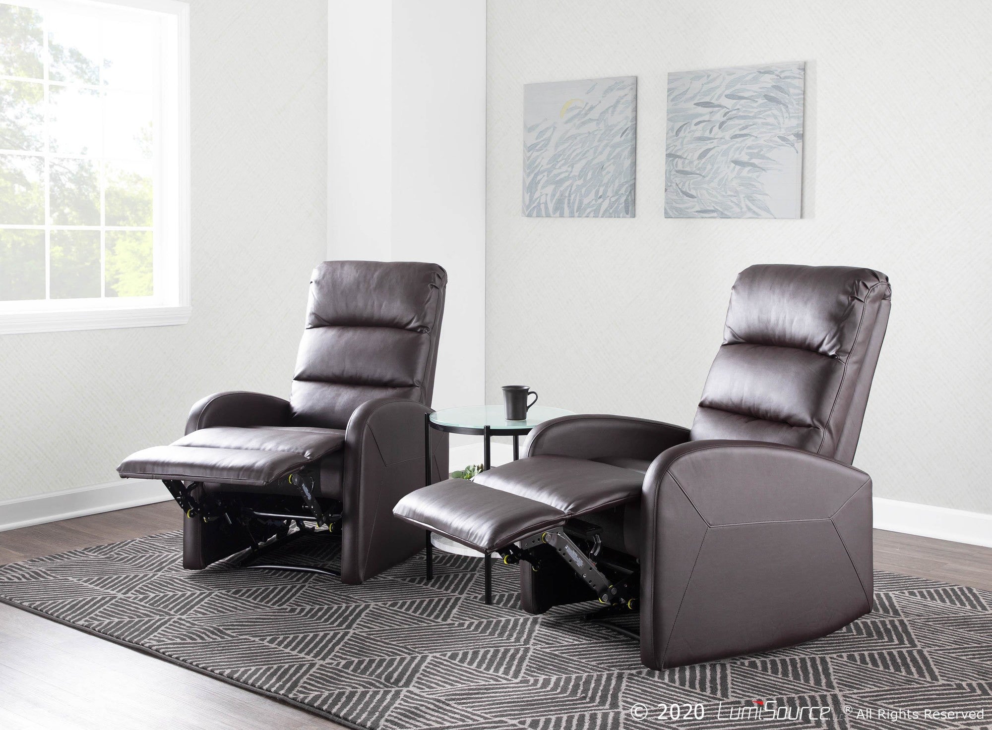 Dormi Recliner Chair - Brown PU