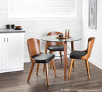 Bocello Chair - Walnut Bamboo, Black PU