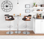 Bistro Square Bar Table - Silver Metal