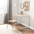 Winston Chair - Antique Copper Metal, Whitewashed Wood