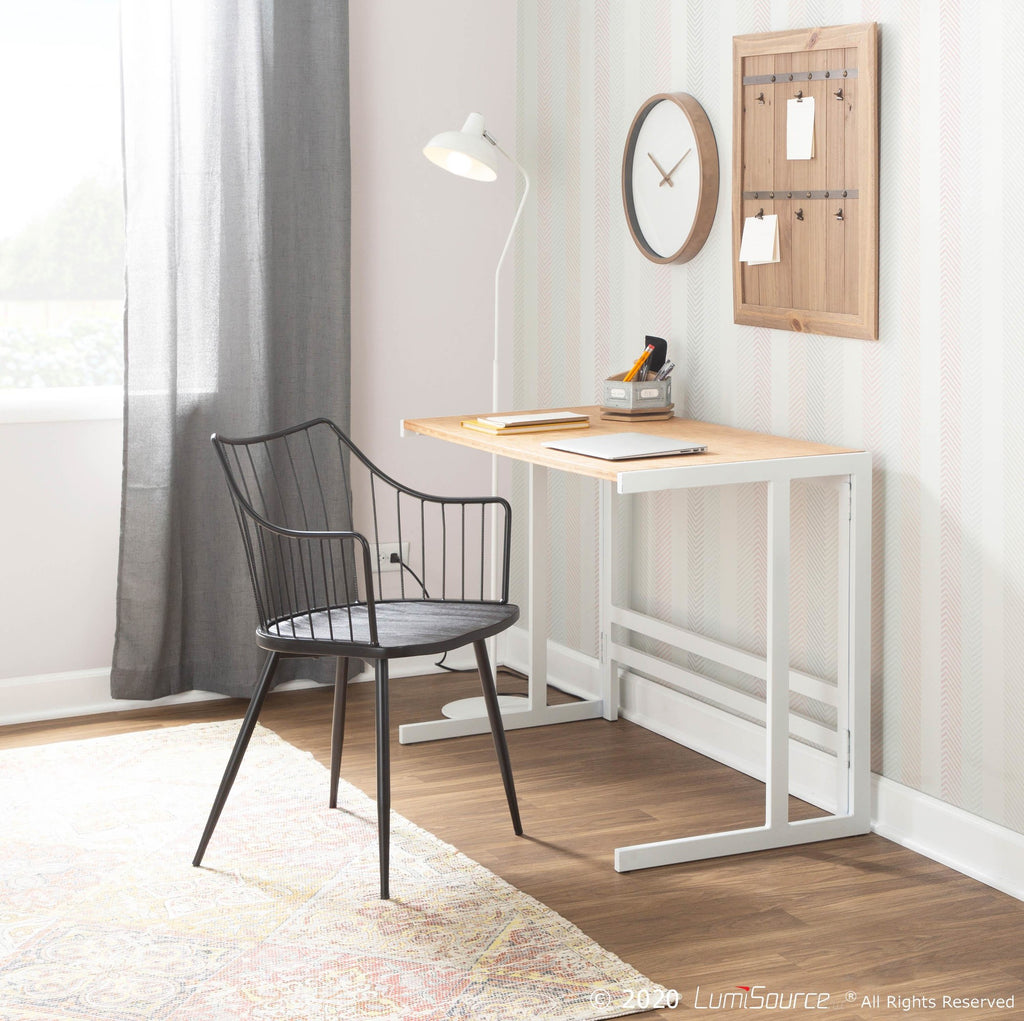 Winston Chair - Black Metal, Black Wood