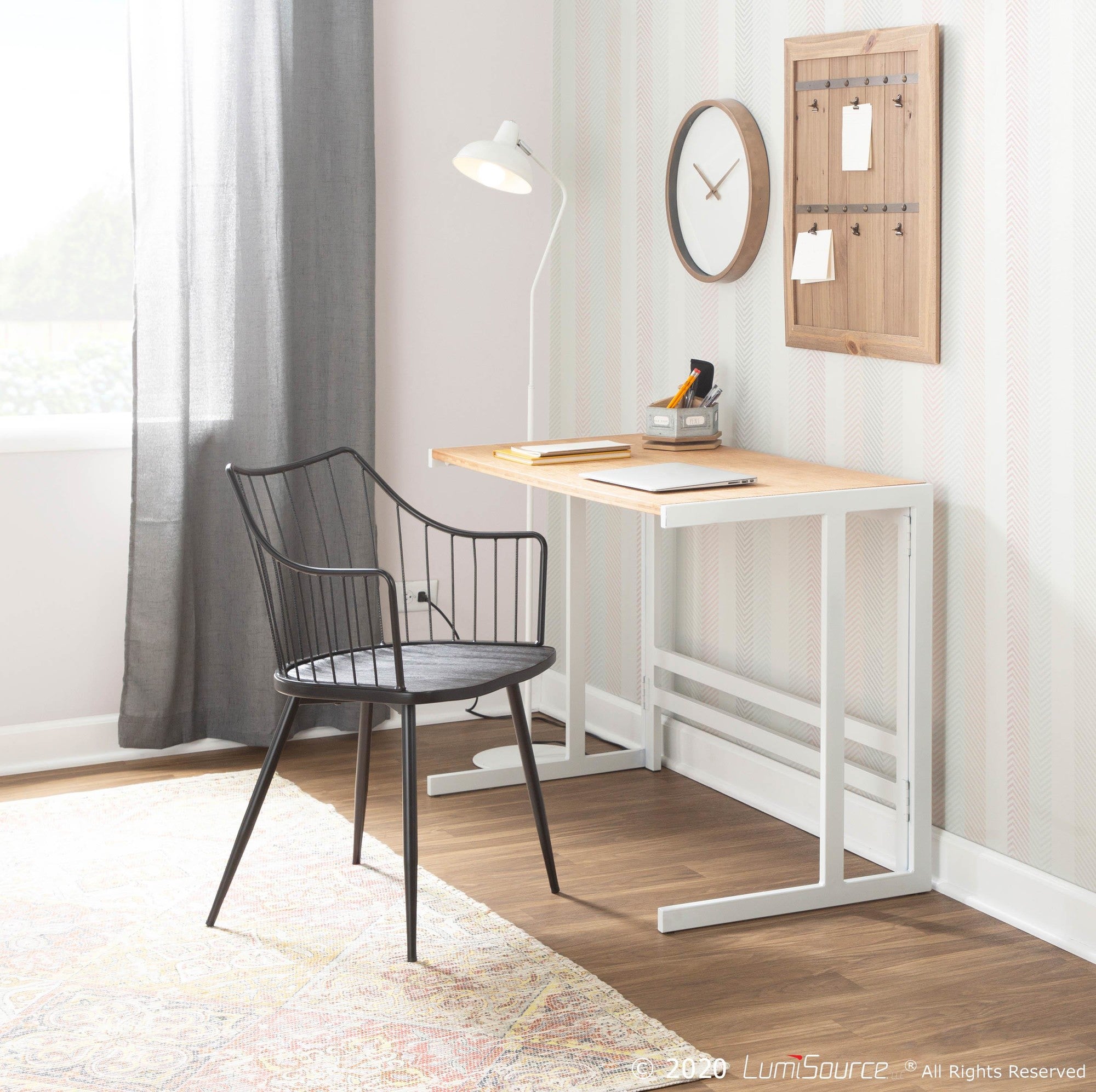 Winston Chair - Black Metal, Black Wood