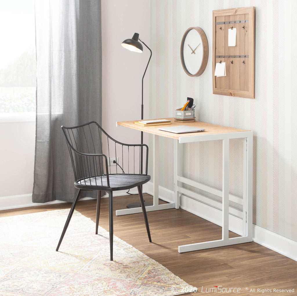 Winston Chair - Black Metal, Black Wood