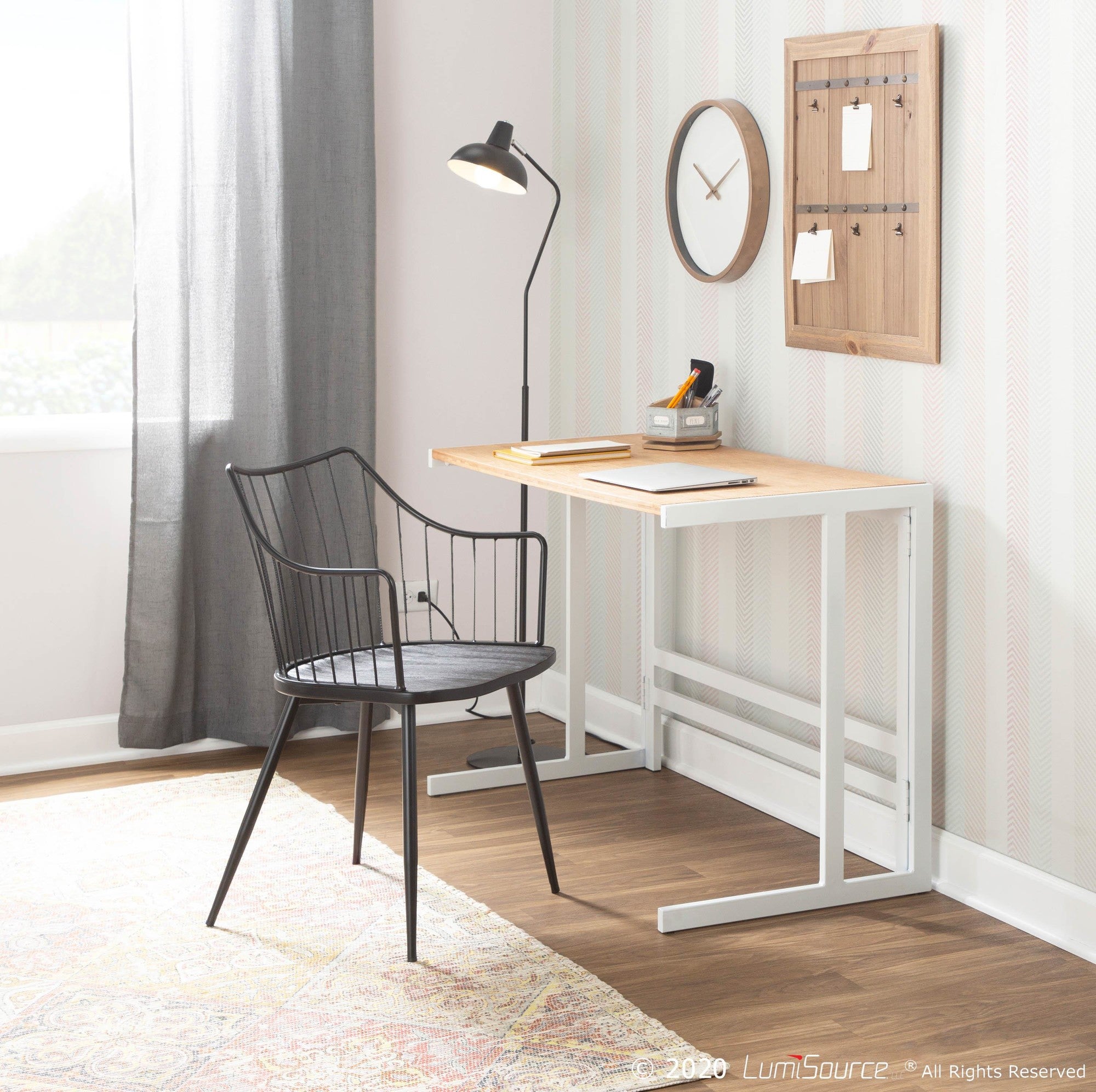 Winston Chair - Black Metal, Black Wood