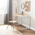 Winston Chair - Antique Copper Metal, Whitewashed Wood