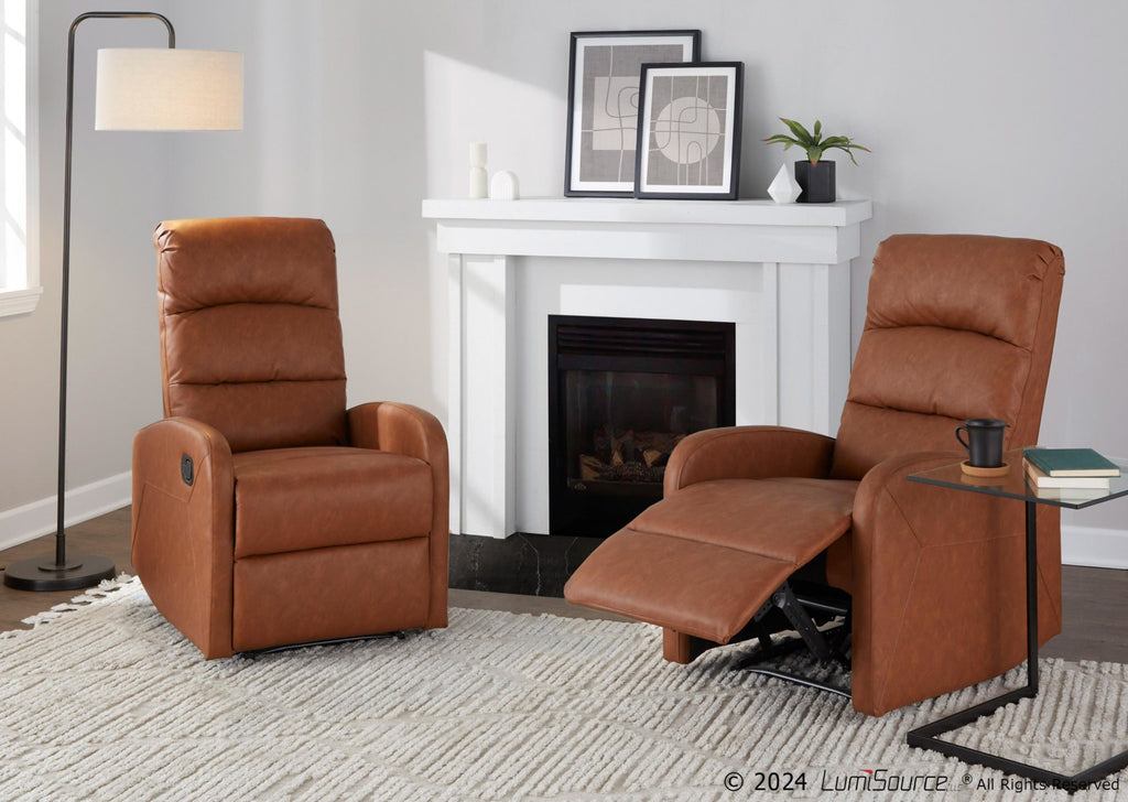 Dormi Recliner Chair - Camel PU