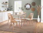 Trevi Chair - Natural Wood, Cream Fabric
