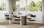 Demi Chair - Set of 2 - Gold Metal, Black Velvet