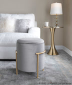 Lenuxe 24" Metal Accent Table - Gold Metal