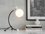 Eileen Task Lamp - Black Metal, White Plastic