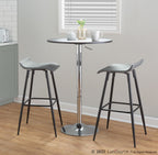 Tool-less Elia - Chrome, Black Wood