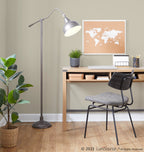 Walker Chair - Set of 2 - Black Metal, Dark Grey PU, Black Wood