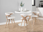 Gardenia Chair - Whitewashed Wood, Cream Fabric
