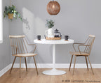 Preston Chair - Set of 2 - Antique Copper, Whitewashed Wood