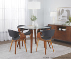 Symphony Chair - Walnut Wood, Black PU