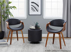Symphony Chair - Walnut Wood, Black PU