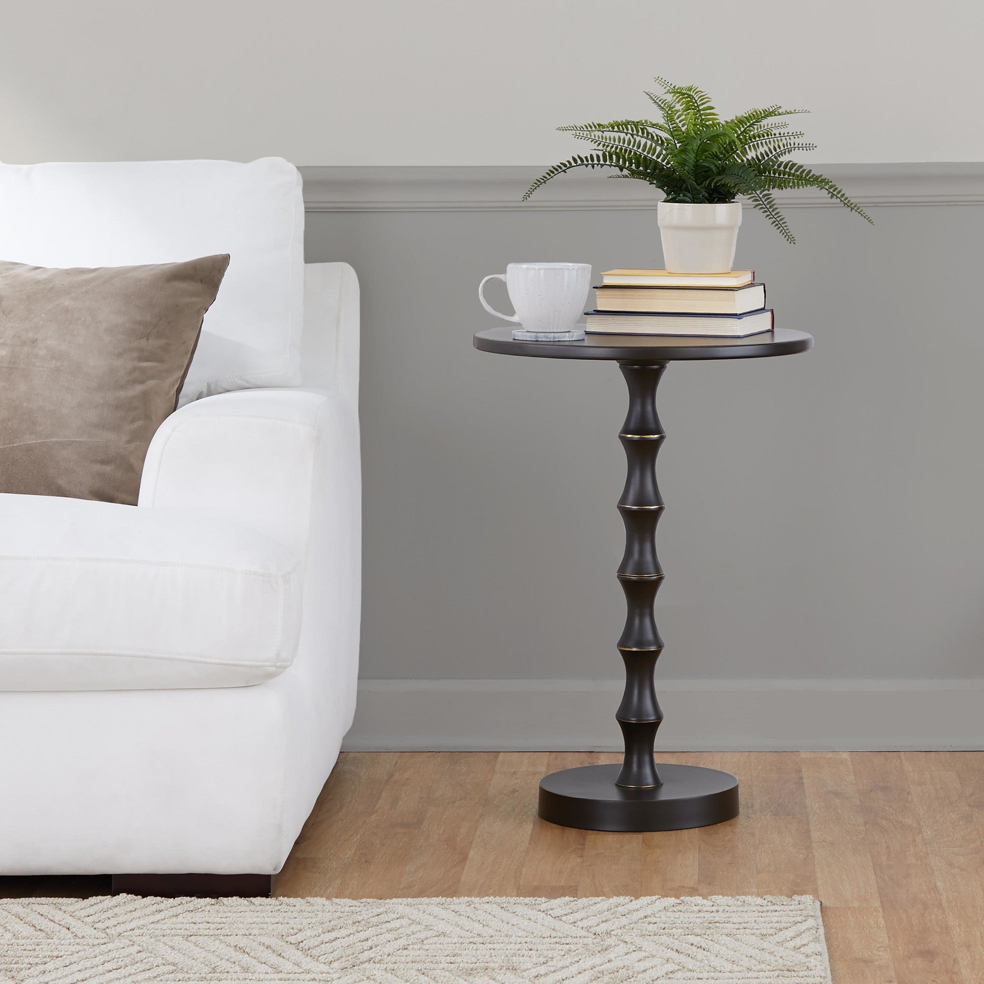 Bora 26.75" Metal Accent Table - Oil Rubbed Bronze