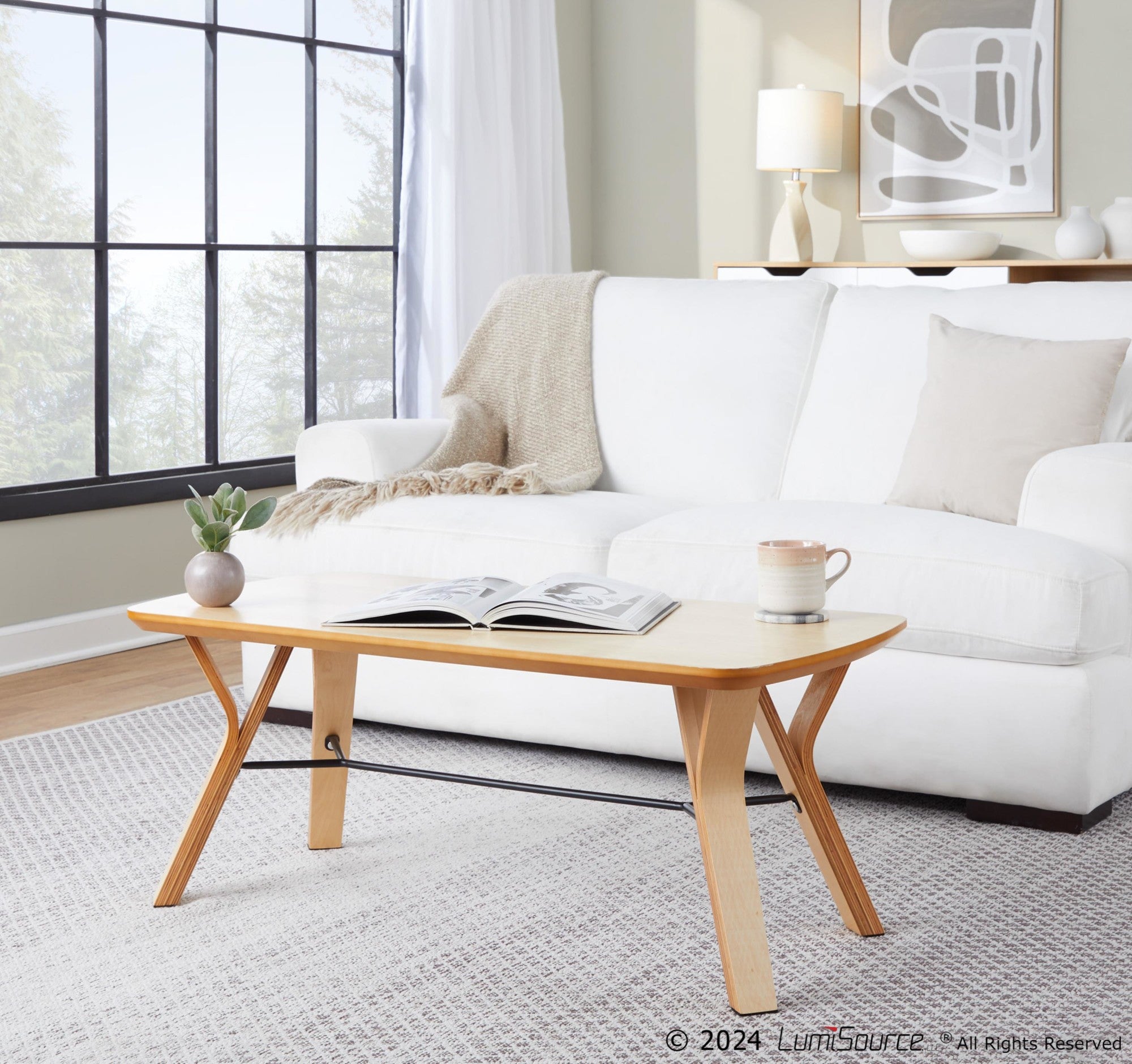 Folia Coffee Table - Natural Wood