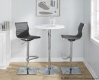 Masters Adjustable Barstool - Chrome, Grey PU