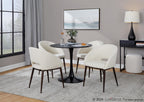 Renee Chair - Copper Metal, Cream Noise Fabric
