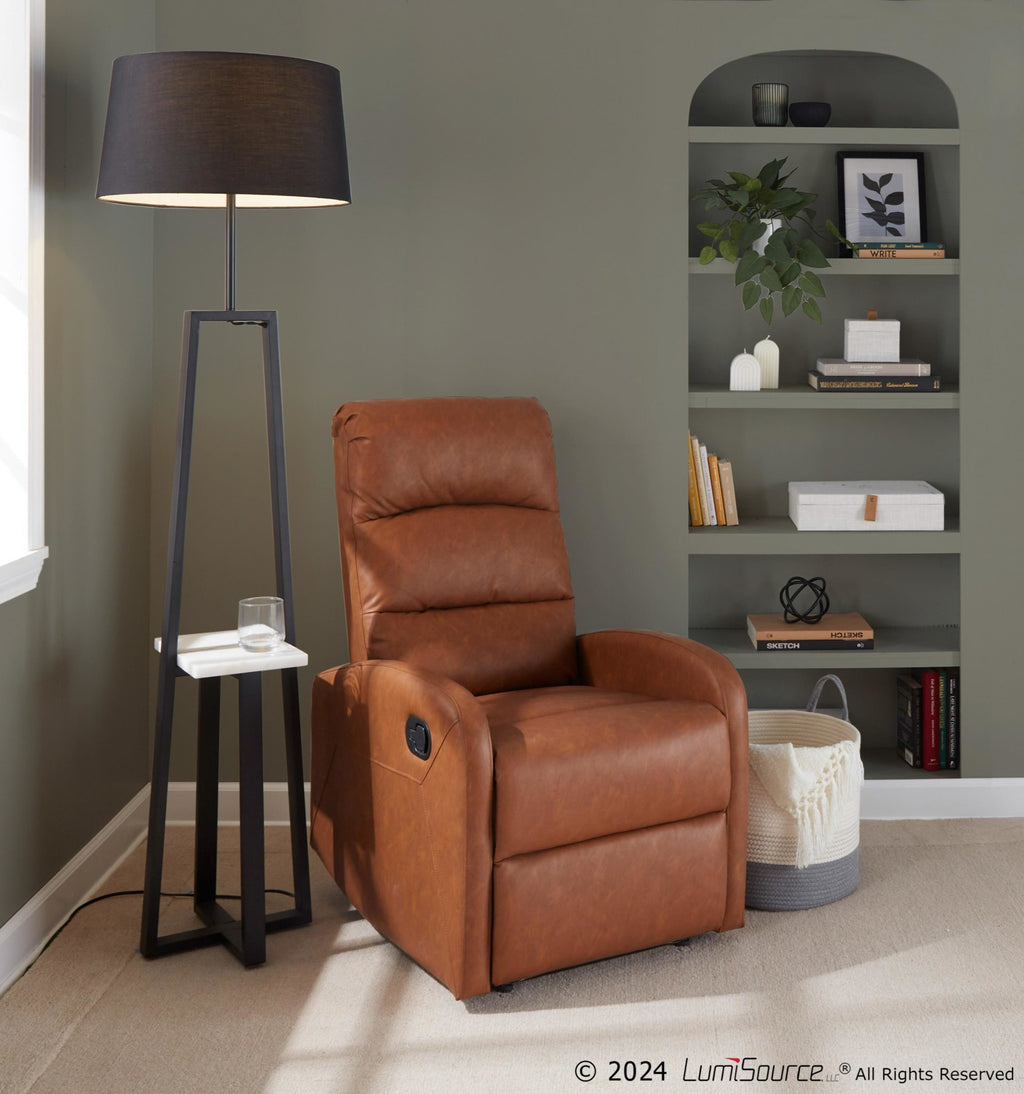 Dormi Recliner Chair - Camel PU