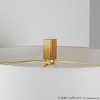 Pompeii 29" Polyresin Table Lamp - Gold Poyresin, White Linen