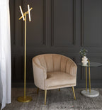 Icicle 65" Swivel Floor Lamp - Gold Metal