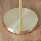 Tier 64" Metal Floor Lamp - Gold Metal, Off-white Linen