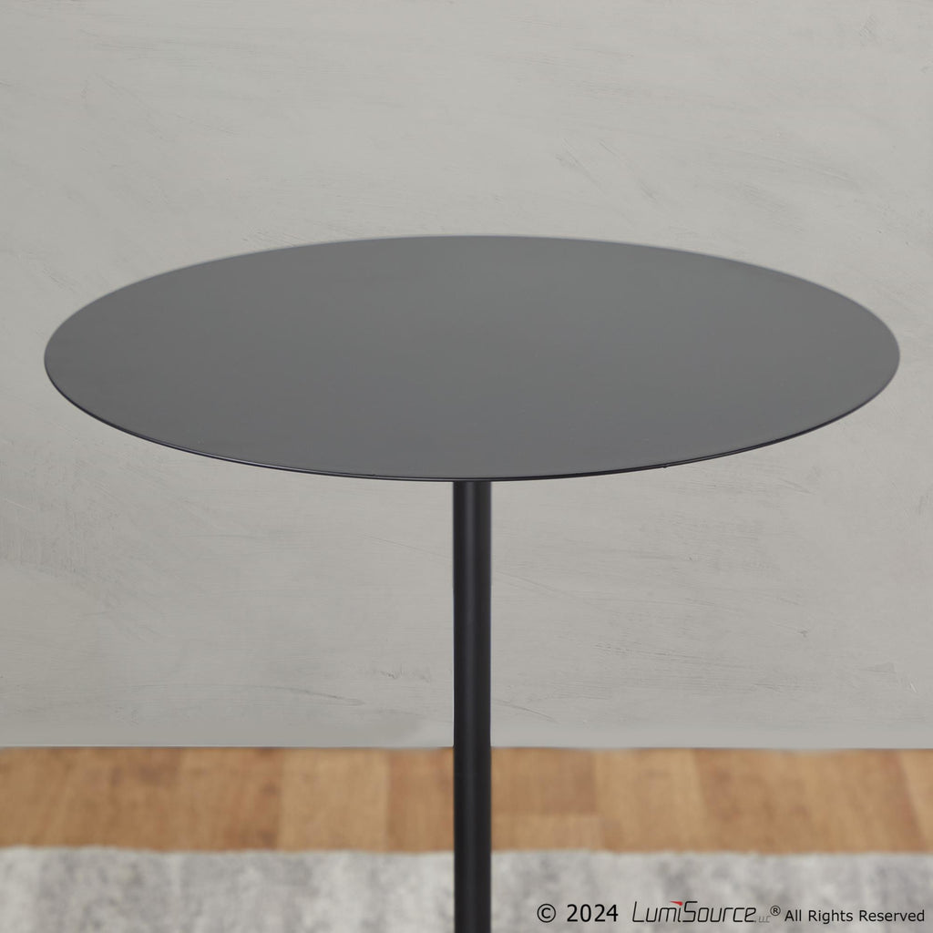 Symbol Side Table - Concrete, Black Steel