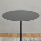 Symbol Side Table - Concrete, Black Steel