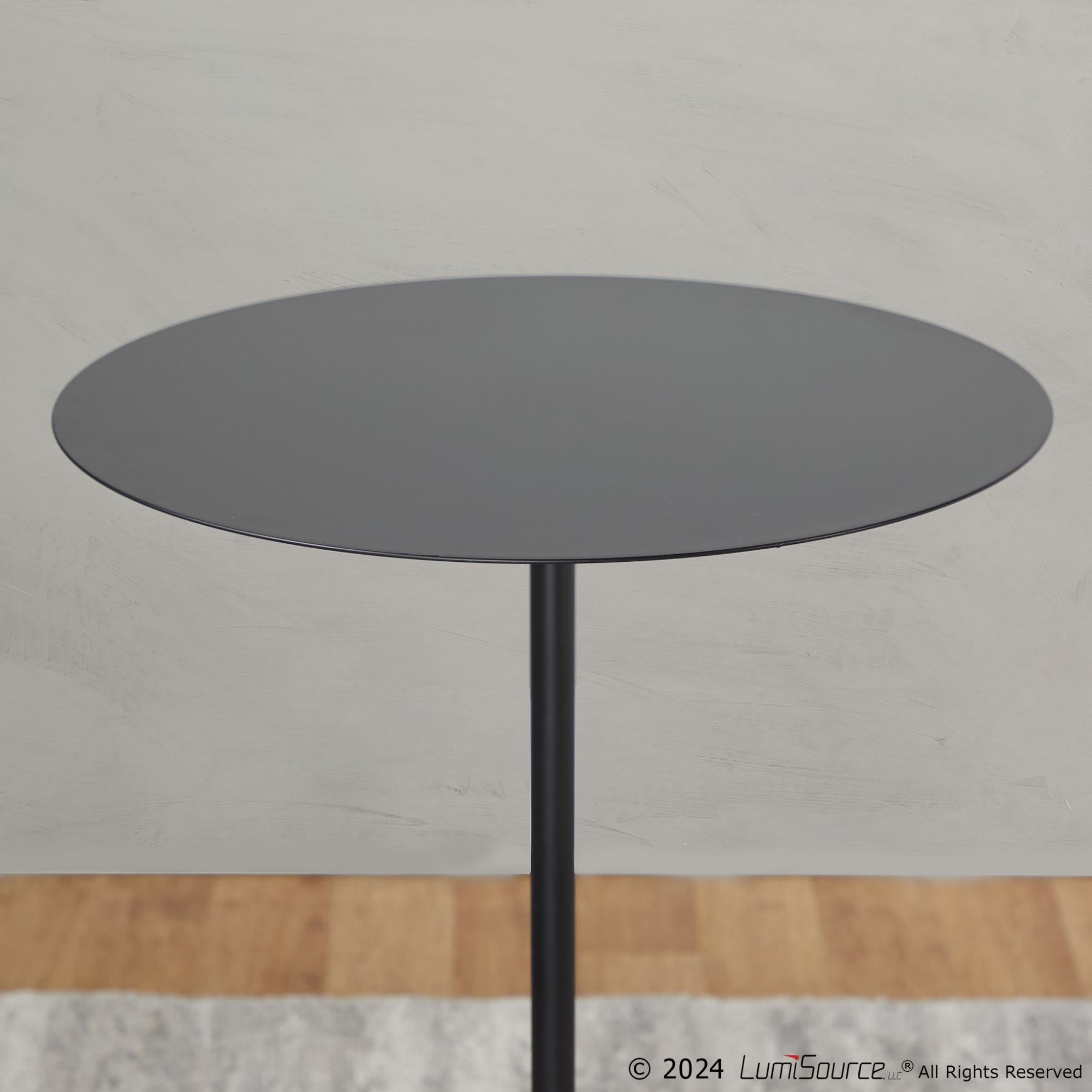 Symbol Side Table - Concrete, Black Steel