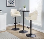 Pebble Table - Black Metal, Black Mdf