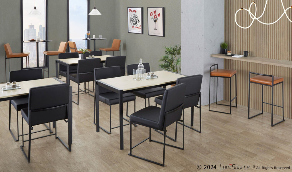 Pebble Table - Black Metal, Black Mdf