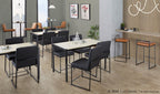 Pebble Table - Black Metal, Black Mdf