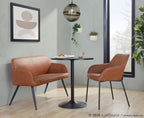 Pebble Table - Black Metal, Black Mdf